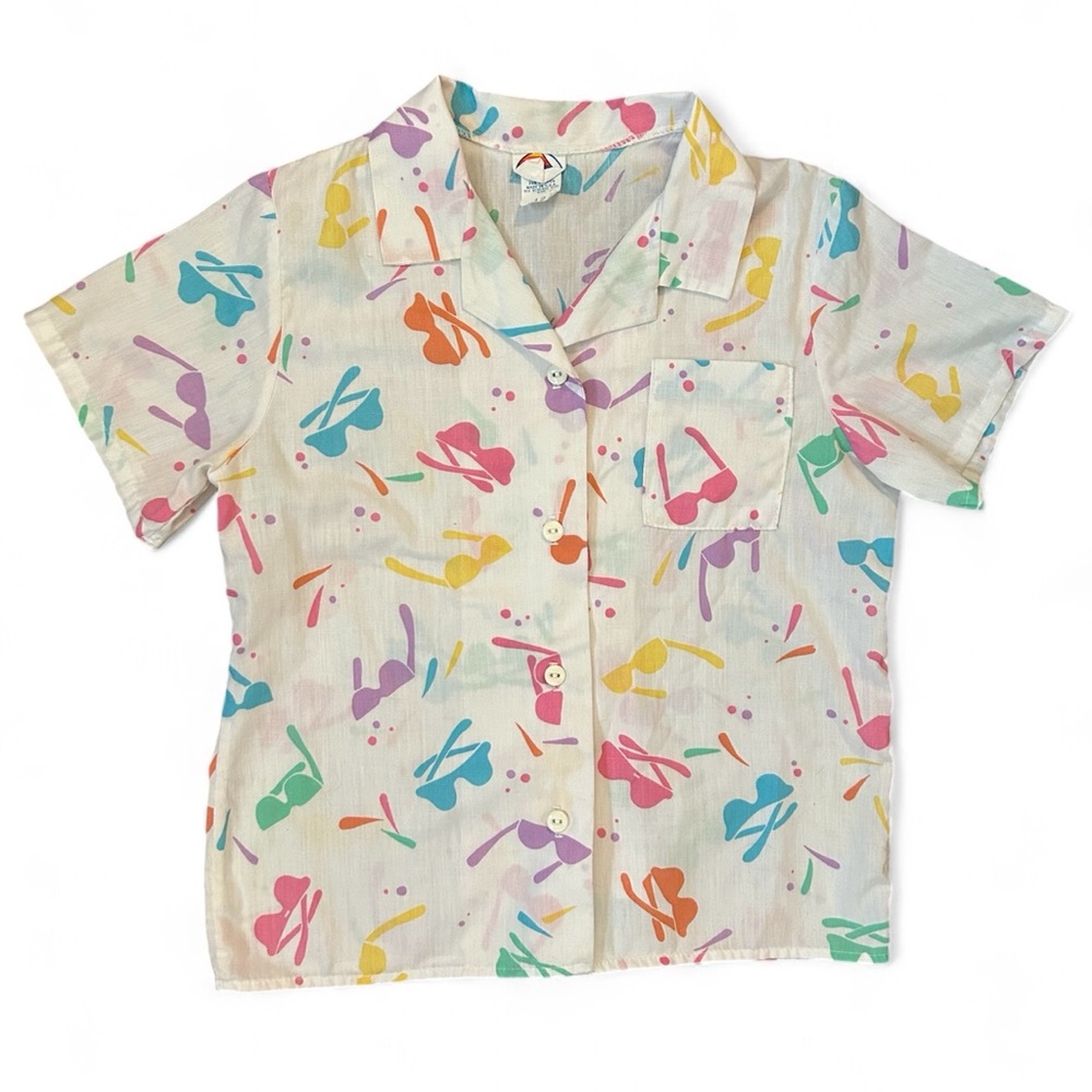 Vintage Kid’s Button Down Summer Shirt